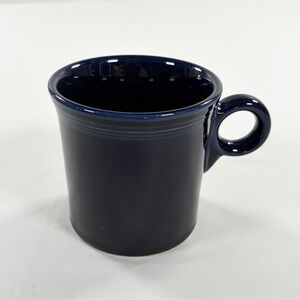 Fiestaware Cobalt Blue Ring Handle Coffee Mug 10 oz Tea Cup‎ Homer Laughlin USA
